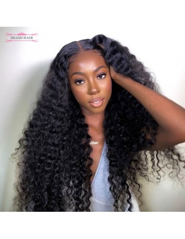 Miami Hairflex 6x4 Deep Wave 250% HD Wig du meilleur 