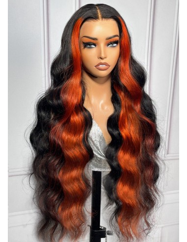 13x4 Lace Body Wave 1B/Ginger 200% Voorgesneden, pre-Léclairci, zonder lijm Jusqu'à 80% De Réduction