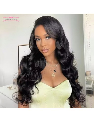 Miami Hairflex 6x4 Body Wave 250% HD -pruik de pas cher