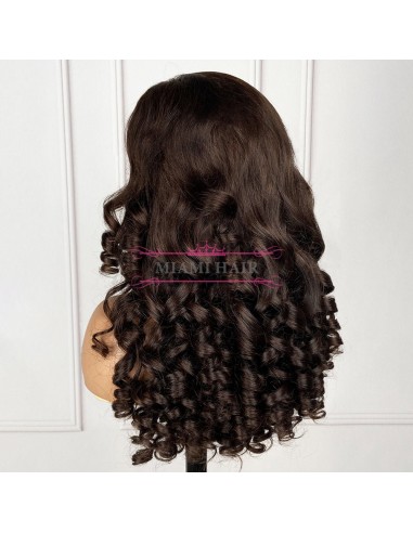 WIG 13x4 Loose Bove 4 pruik pruik 13x4 - met bijna dubbel getrokken effect en maximaal Remy Hair Volume votre