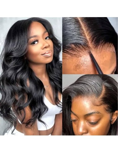 Voorgesneden voorkant 13x6 "Body Wave Dark Brown" Ready-to-Wear " commande en ligne