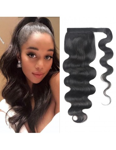 Horseshoe Ponytail Black Magic Ribbon Remy Hair Body Wave est présent 