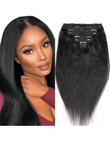 Zwarte yaki rechte clip extensions plus qu'un jeu 