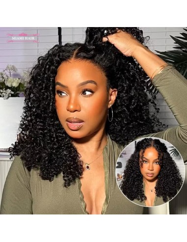 Miami Hairflex 6x4 Kinky Curly 250% HD -pruik du meilleur 