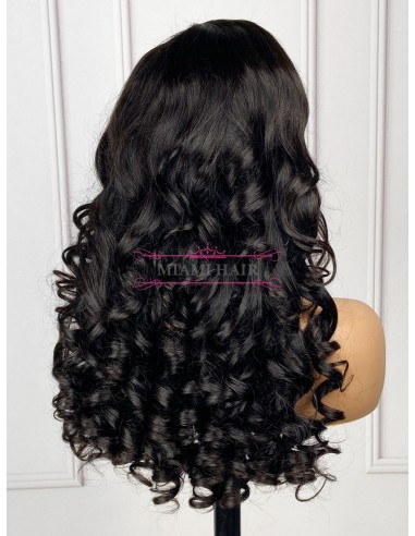 WIG 13x4 Loose Body Wave Wig Wik - met bijna dubbel getrokken effect en maximaal Remy Hair Volume Voir les baskets