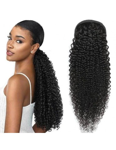 Schwarzer Pferdeschwanz -Pferdeschwanz mit Remy Hair Kinky Curly Kabel Toutes les collections ici